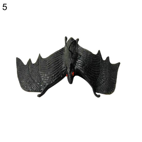 Simulation Animal Toy Eco-friendly Realistic Looking TPR Rubber Hanging Simulation Bats Trick Toy for Home