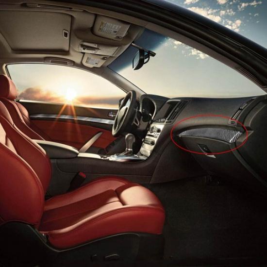 3Pcs Carbon Fiber Passenger Dashboard Cover Trim For Infiniti G37 Sedan 2010-13