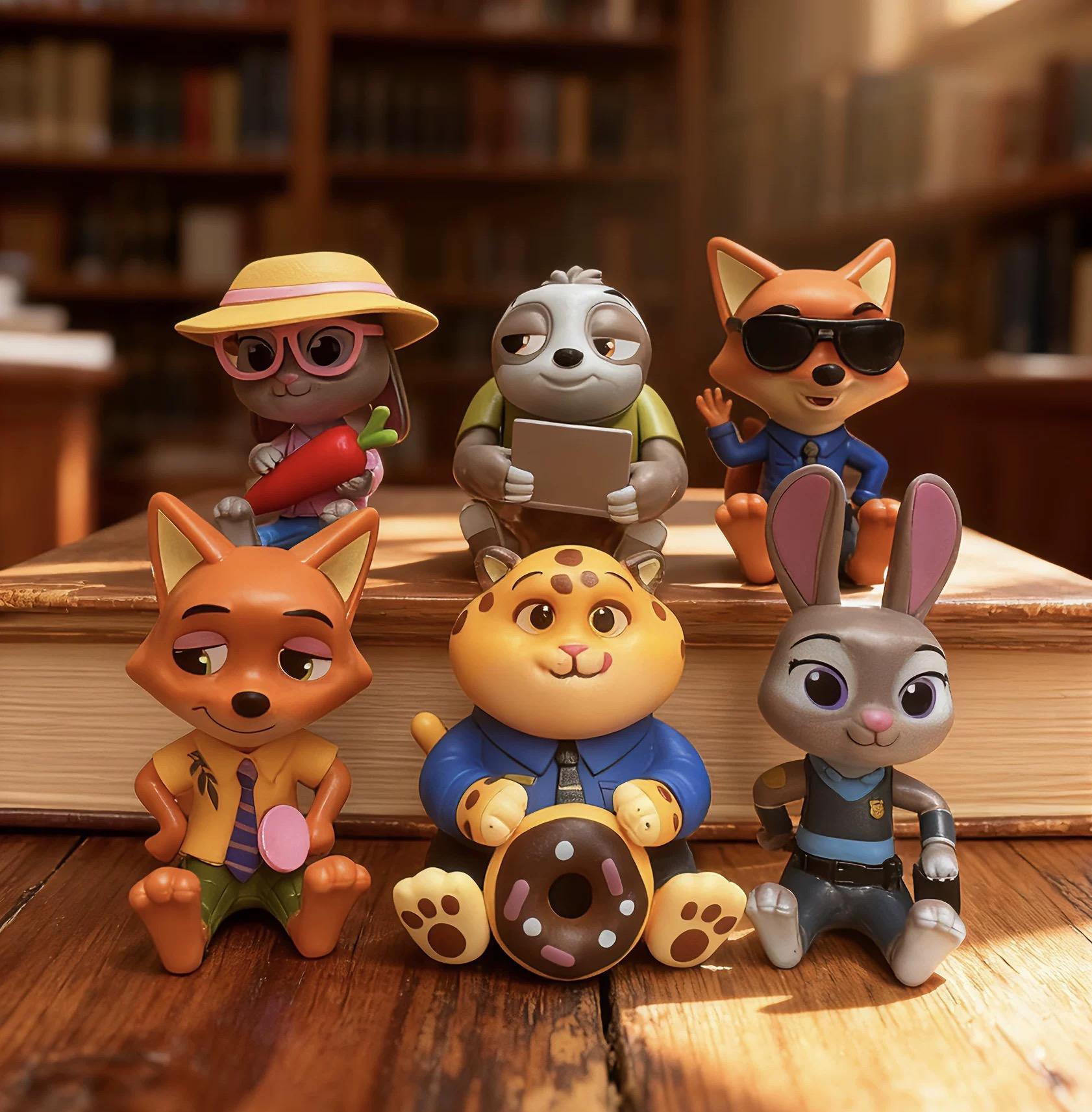 

Judy Hopps Nick Wilde Anime Statue - Collectible Doll Figurine Desktop Computer Decoration Ornaments Birthday Lovely Gift For Children W144896WW-