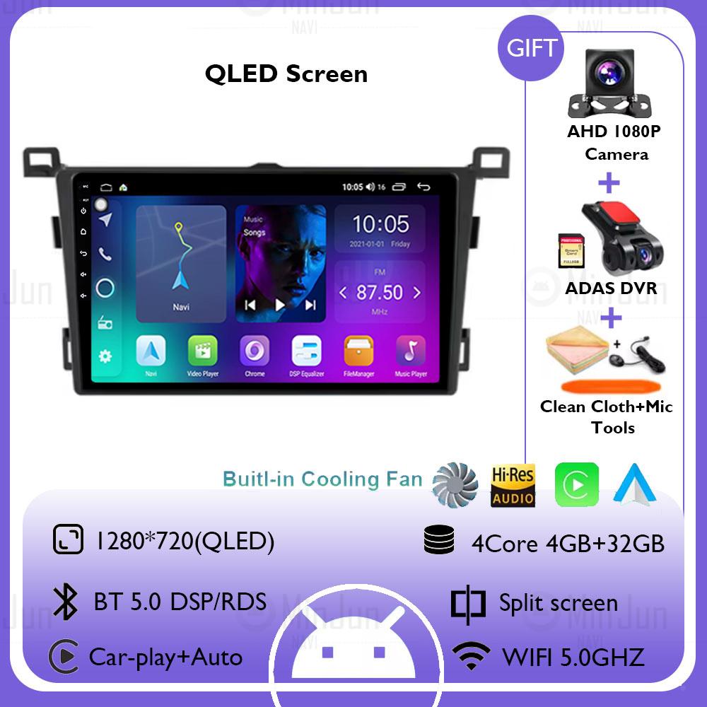 For Toyota RAV4 Rav 4 RHD 2013 2014 2015 2016 2017 2018 2019 Android 14 Car Radio Carplay Auto Multimedia  Video Player GPS