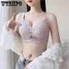 Plus-size Lingerie Women's Lactation Gathering Bra Adjustable Full-cup Bra Without Underwire Push Up Bra