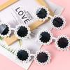 1pcs Kids Round Flower Sun Glasses Cute Daisy Flower Sunglasses Children Birthday Party Summer Outdoor Glasses for Girls Gift