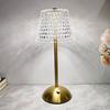 Crystal Table Lamps for Restaurants Bars Bedside Night Lights for Bedrooms Charging Touch Lamp Lighting Fixtures Home Decor Lamp