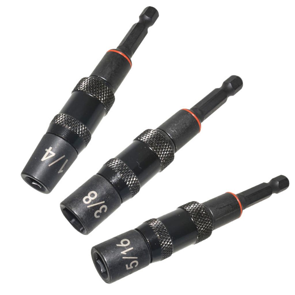 Praktischer Steckschlüssel-Adapter 1/4 3/8 5/16 Magnetischer Antriebsführer Sechskant-Verlängerungsstange Magnetischer Bithalter für enge Räume