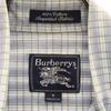 BURBERRY 80s Made in USA Vintage Check Pattern Short sleeve Button down shirt Men's Used