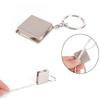 Metal Tape Measure Keychain Portable Keyring Ruler Multifunction Pull Ruler Retractable Ruler Measuring Tools