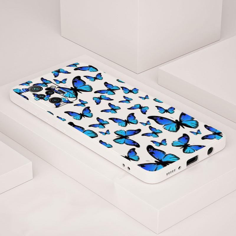 

Милый чехол для телефона с бабочкой для Redmi Note 11S 9T 9A 11T 9C 10T 10 11 7 10C K40 Pro 9 9S 8, модный роскошный силиконовый цветной чехол Redmi K40 Gaming