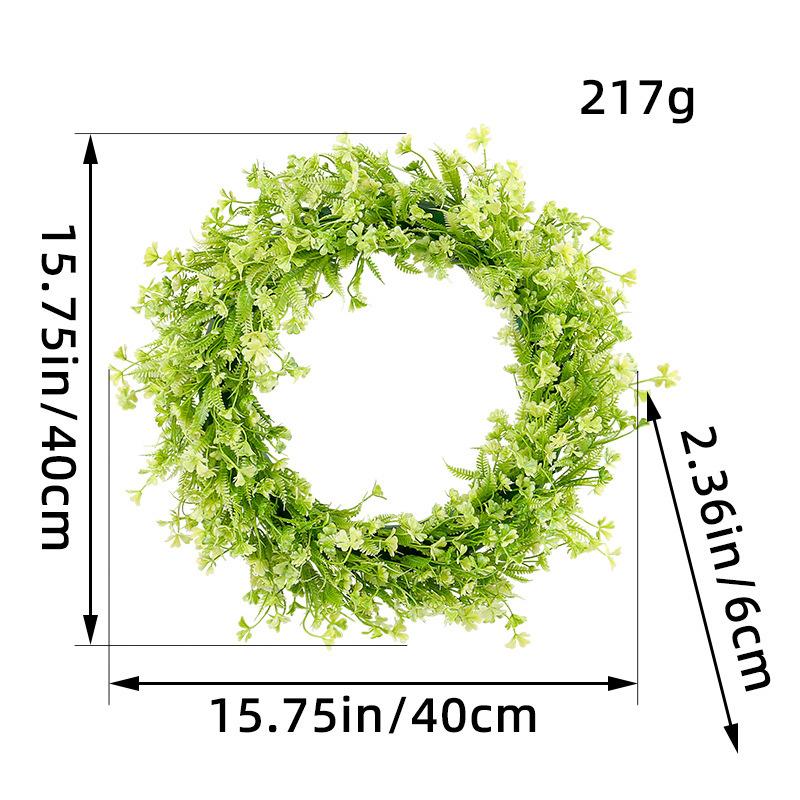 

Spring Simulation Plant Wreath Festival Decoration Wreath Outdoor Shooting Props