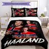 3pcs Haaland Cover Set - Personalized Name, HD Printed Bedding with 1 Cover and 2 Pillowcases - Perfect for Home Decor, Easy Care