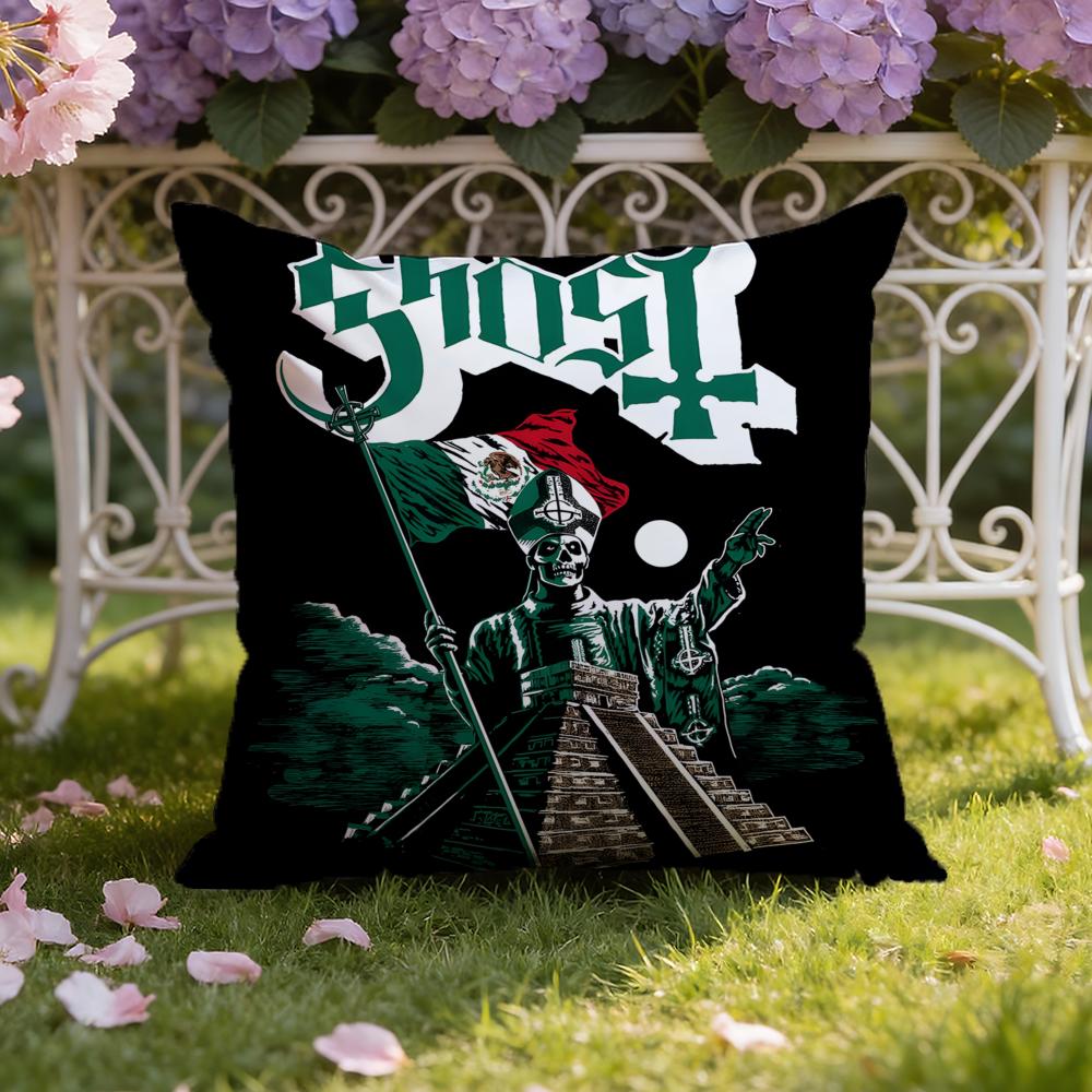 Band G-Ghost Cushion Cover Home & Car Dual-Scene Pillow Cover: Reversible for Premium Comfort
