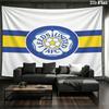 Leeds United Football Club Wall Tapestry Aesthetic Wall Hanging Printed Fabric Blanket Decorative Tapestries for Bedroom Living Room Home Decor