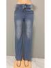 High Waist Light Blue Women's Wide Leg Drawstring Denim Jeans