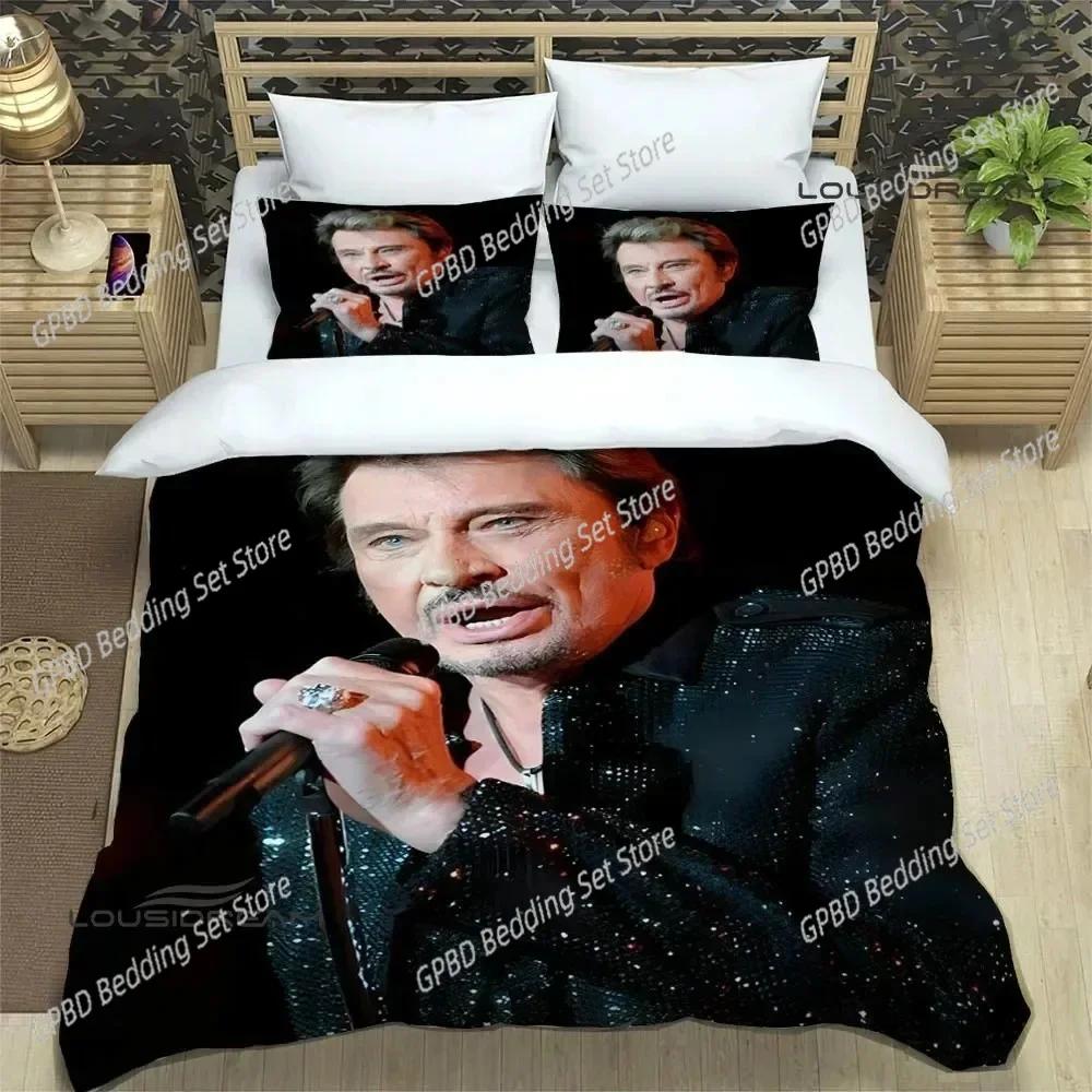Rock Star Johnny Hallyday Bedding Set Bedroom Soft Modern Bedspreads Comefortable Kids Duvet Cover Quilt Cover And Pillowcase