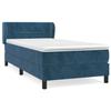 Maison Exclusive - Sommier à lattes de lit avec matelas Bleu foncé 90x190 cm