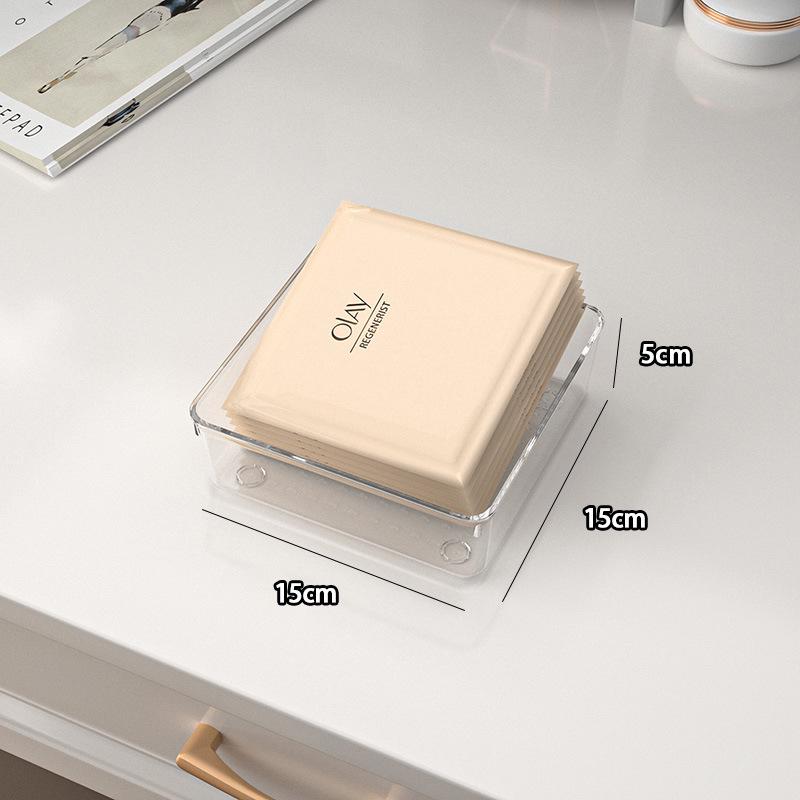 Yiyi Gou Cosmetic Storage Box with Dividers - Jewelry, Lipstick, and Mask Organizer for Dormitories and Dressing Tables