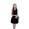 Women's Slimming French-Style Sleeveless Round Neck Dress