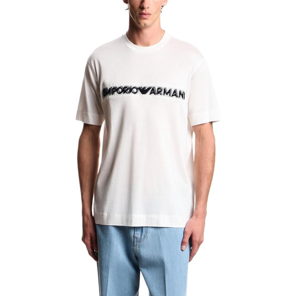 Emporio Armani Stretch Knit Crew Neck Slim Fit T-Shirt Men Tops EM004520-AF13747-U0003