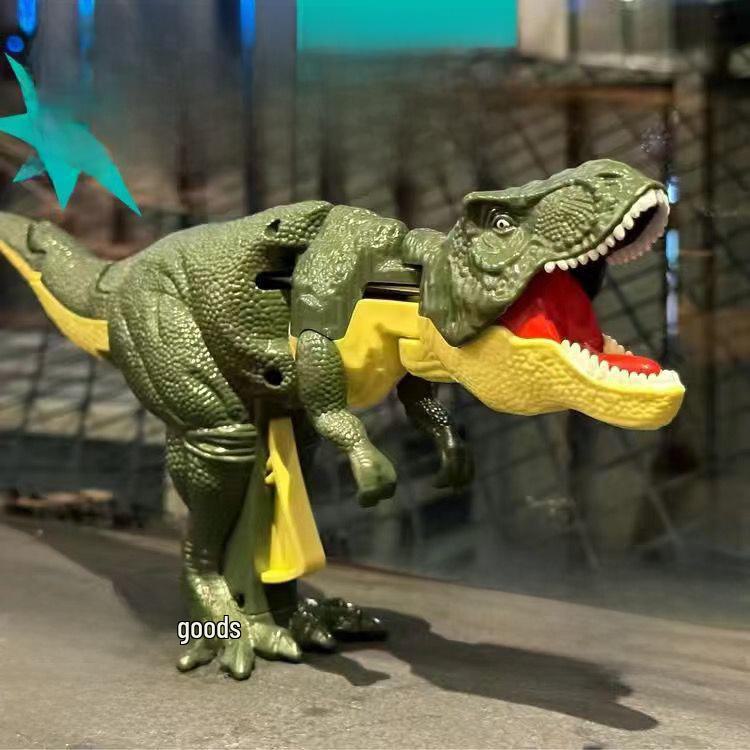 Jucărie de leagăn portabilă Tyrannosaurus Rex cu sunet de simulare - Jucărie de celebritate de internet cu decompresie complicată pentru copii