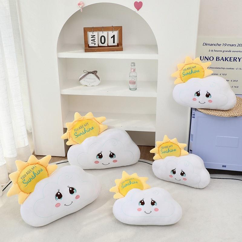 Cartoon Soft Sun Cloud Pillow Plush Toy Doll Cloud Doll Girl Accompanying Soothing Ragdoll Doll