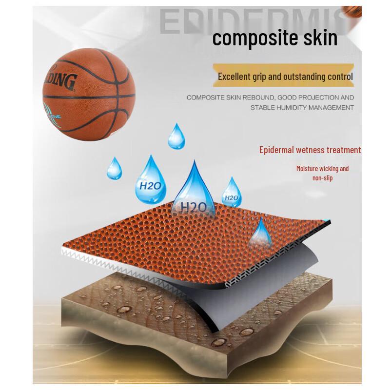 SPALDING 76-884Y Indoor/Outdoor PU Basketball Size 7