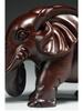 Large Ebony Wood Elephant Carving Set - Home Decor & Housewarming Gift