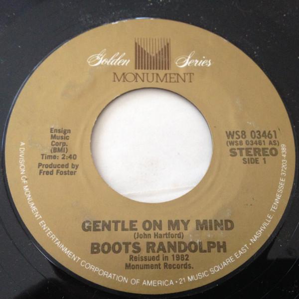 

7inch Record BOOTS RANDOLPH - Gentle On My Mind WS803461 MONUMENT 1982 US Jazz Used