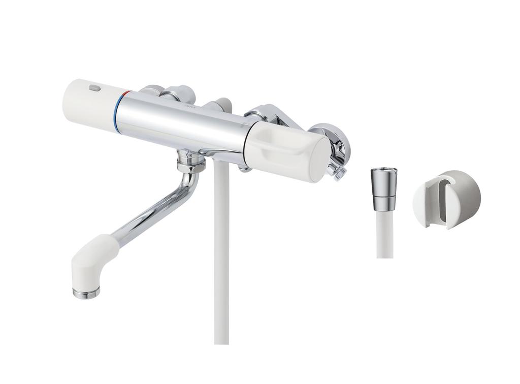 LIXIL Bathroom Faucet with Thermostat Shower Head Not Cold Shower Bath Mixer INAX RBF-910N (Resin Handle, Included) [For Climates] Faucet, Faucet,