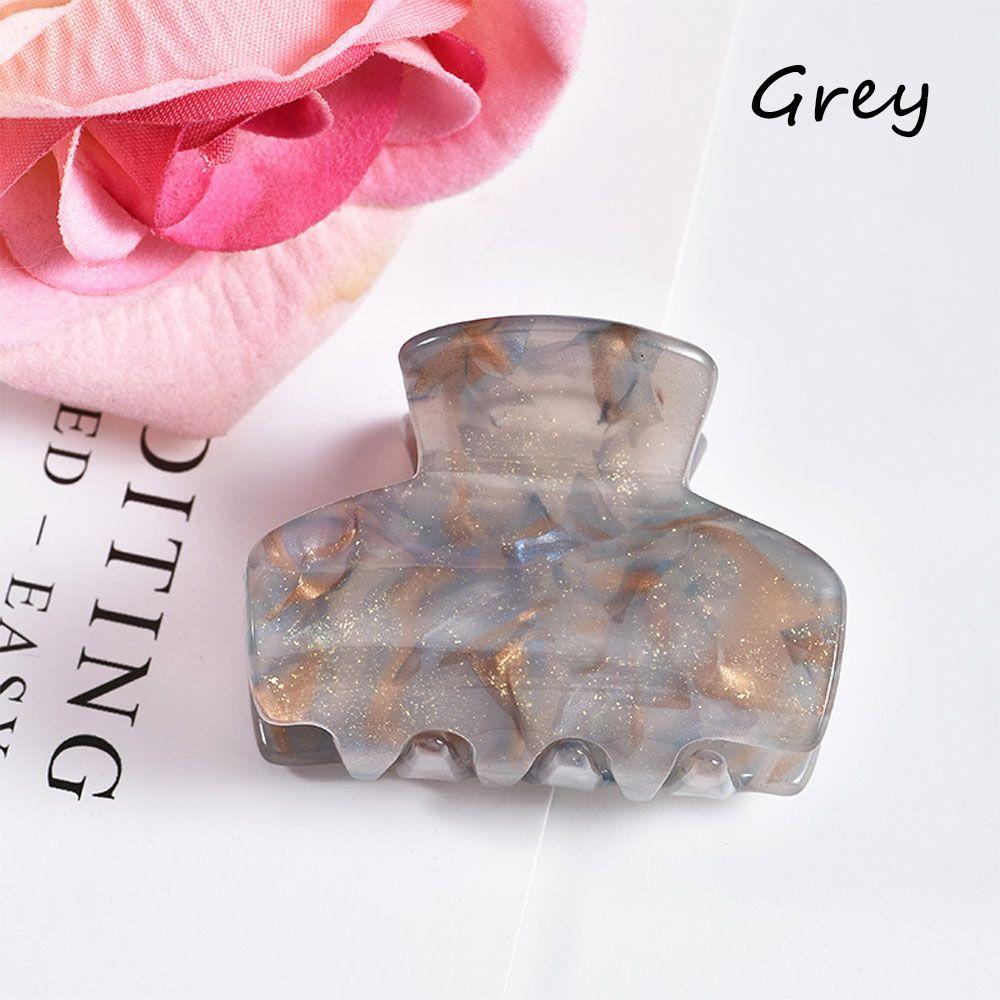 

Chic Jelly Colors Hair Accessories Ponytail Grab Clips Hair Grab Hair Claws Bathing Clips серый