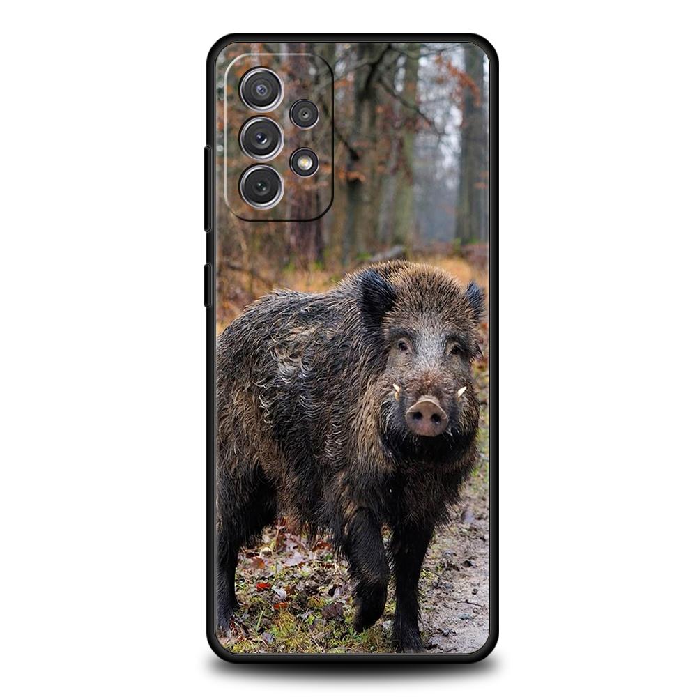 

Animal Wild Boar Phone Case For Samsung Galaxy A15 A13 A35 A55 A51 A71 A41 A31 A21S A03S A05 A12 A23 A25 A33 A53 A73 5G Cover Samsung A73 5G