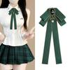 Damen Uni-Farbe Schleifenband - Hemd-Accessoire im britischen College-Stil