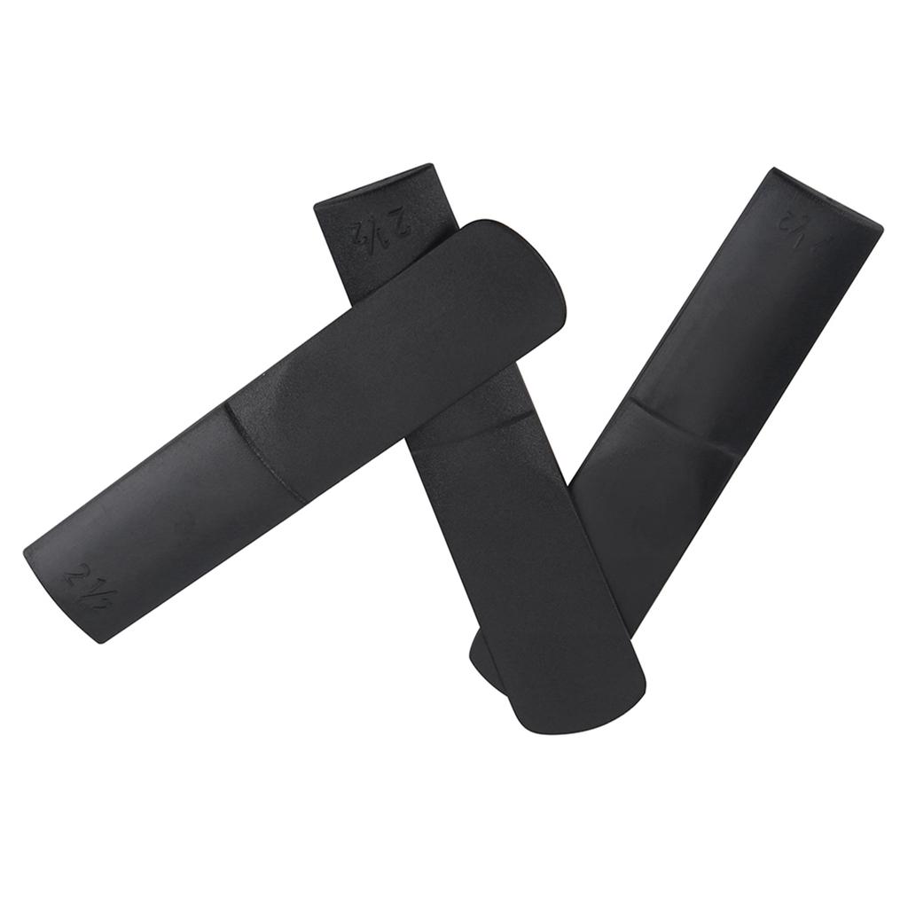 3pcs Plastic Alto Saxophone Mouthpiece Reeds 2.5 Parts Repair Reed Accessory Black