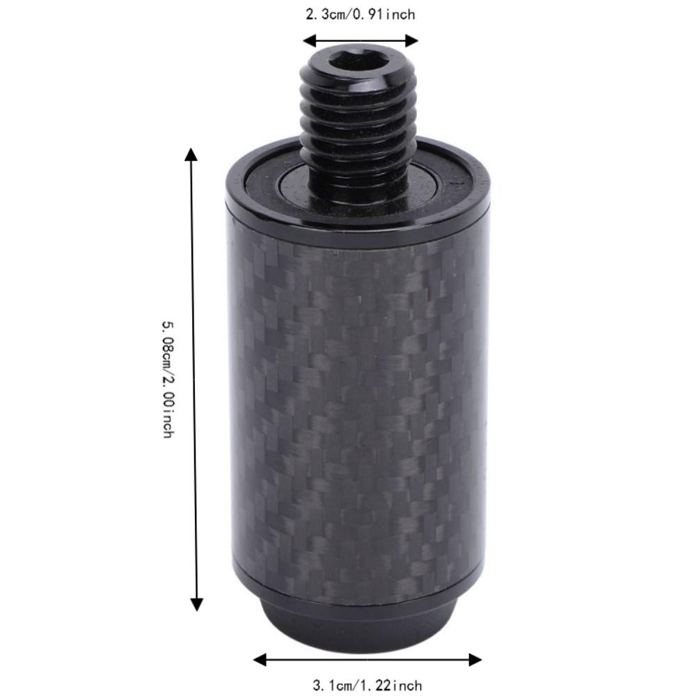 2pcs Aluminum Alloy Pool Cue Extension Carbon Fibre Pool Cue Accessories Recreational Athletes