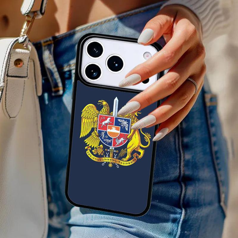 Armenian Flag Soft Phone Case For iPhone 17 Air 14 15 13 12 Max Cover For Apple 14 15 16 16e 11 Pro Max Plus Coque