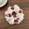 1pc weet Embroidered Cherry Four-Layer Lace large intestine hair ring Elegant Headband Scarf Hairpin, Bun Hairpin Flower Hairpin