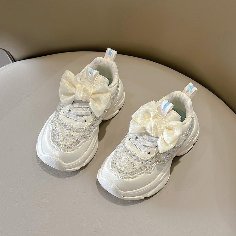 Girls shoes sports shoes 2025 spring and autumn new children's casual shoes little girl spring pink foreign style dad shoes