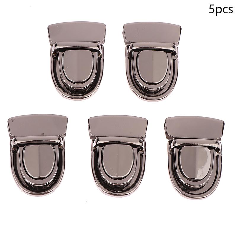5Pcs Metal Locks Bag Clasp Catch Buckles For Handbags Shoulder Bags Purse Totes Closures Snap Clasps Diy Craft Accessories