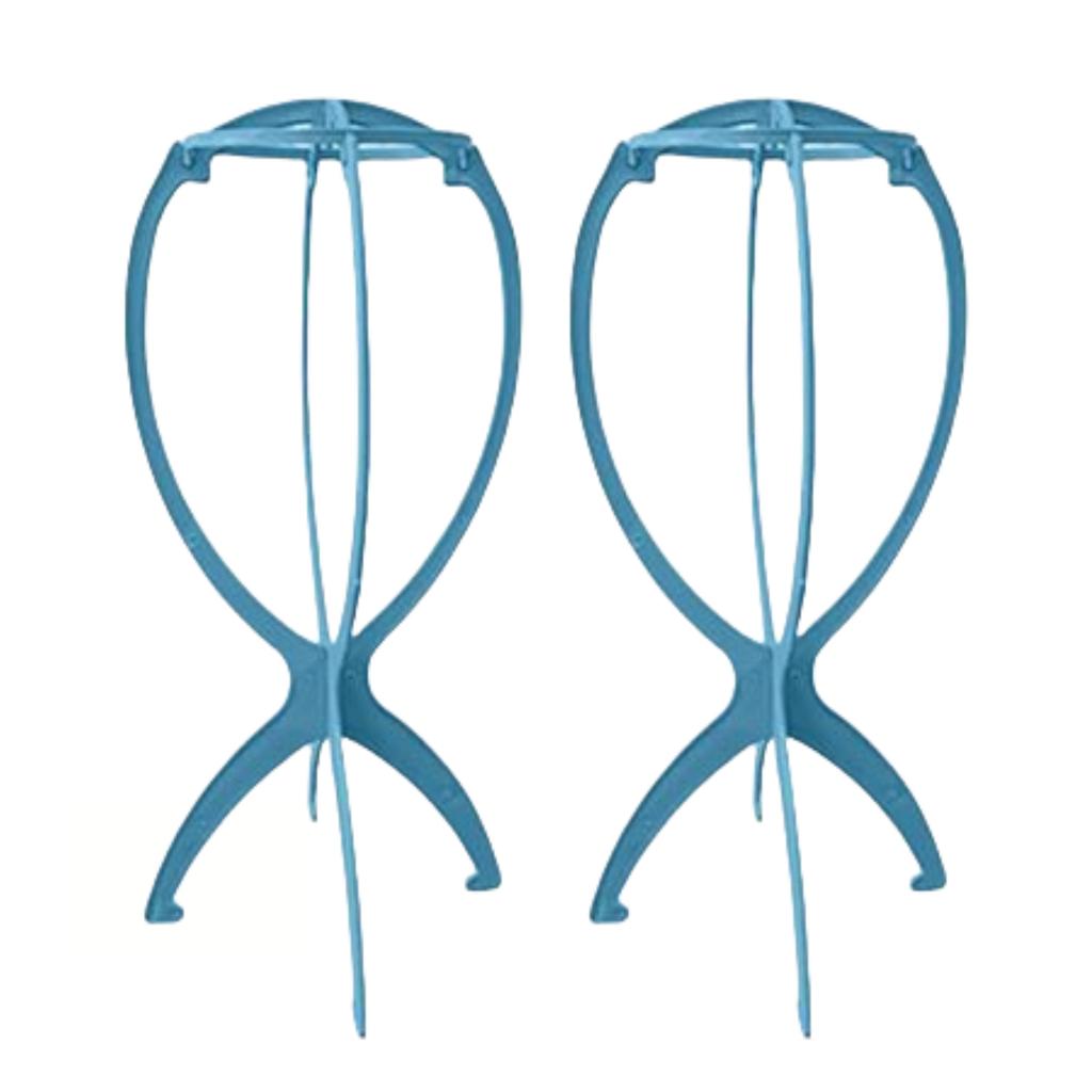 3-teiliger stabiler Perückenständer, zusammenklappbarer Haarteilhalter für alle Perücken und Hüte, Display-Styling-Tool für das Haarschneidetraining und den Heimgebrauch