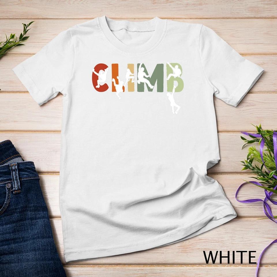 Vintage Climbing Bouldering Rock Climber Climbing T-Shirt Unisex T-shirt 10 L