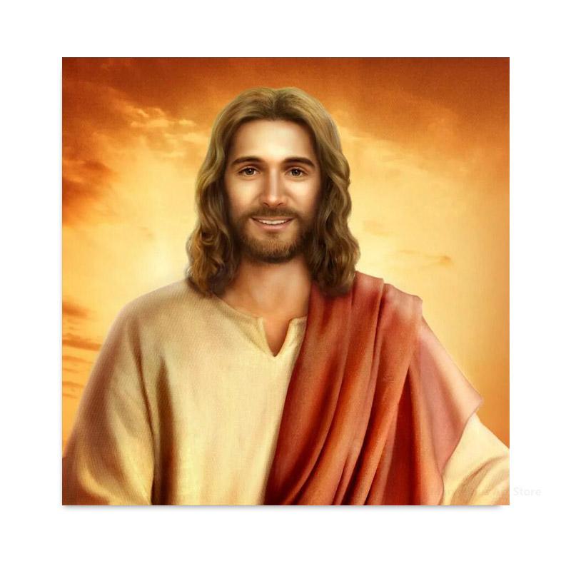 

Картина на холсте с изображением Бога, христианство, Иисус, постеры и принты, современные настенные картины для спальни, гостиной, украшения дома, подарки 20x20cm No Framed