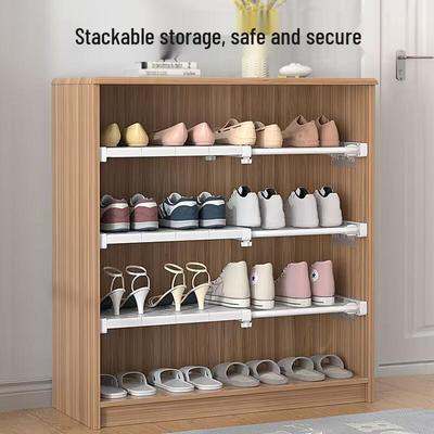 Telescopic Non-Drill Wardrobe Shelf Divider for Dormitory and Cabinet Storage