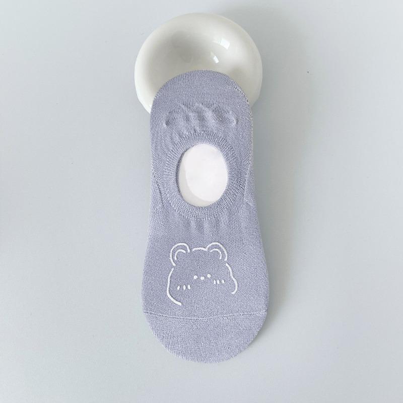 Boat Socks for Women, Summer Thin and Cute Bear Socks for Women, Shallow Invisible Socks for Women, and Short Socks for Women