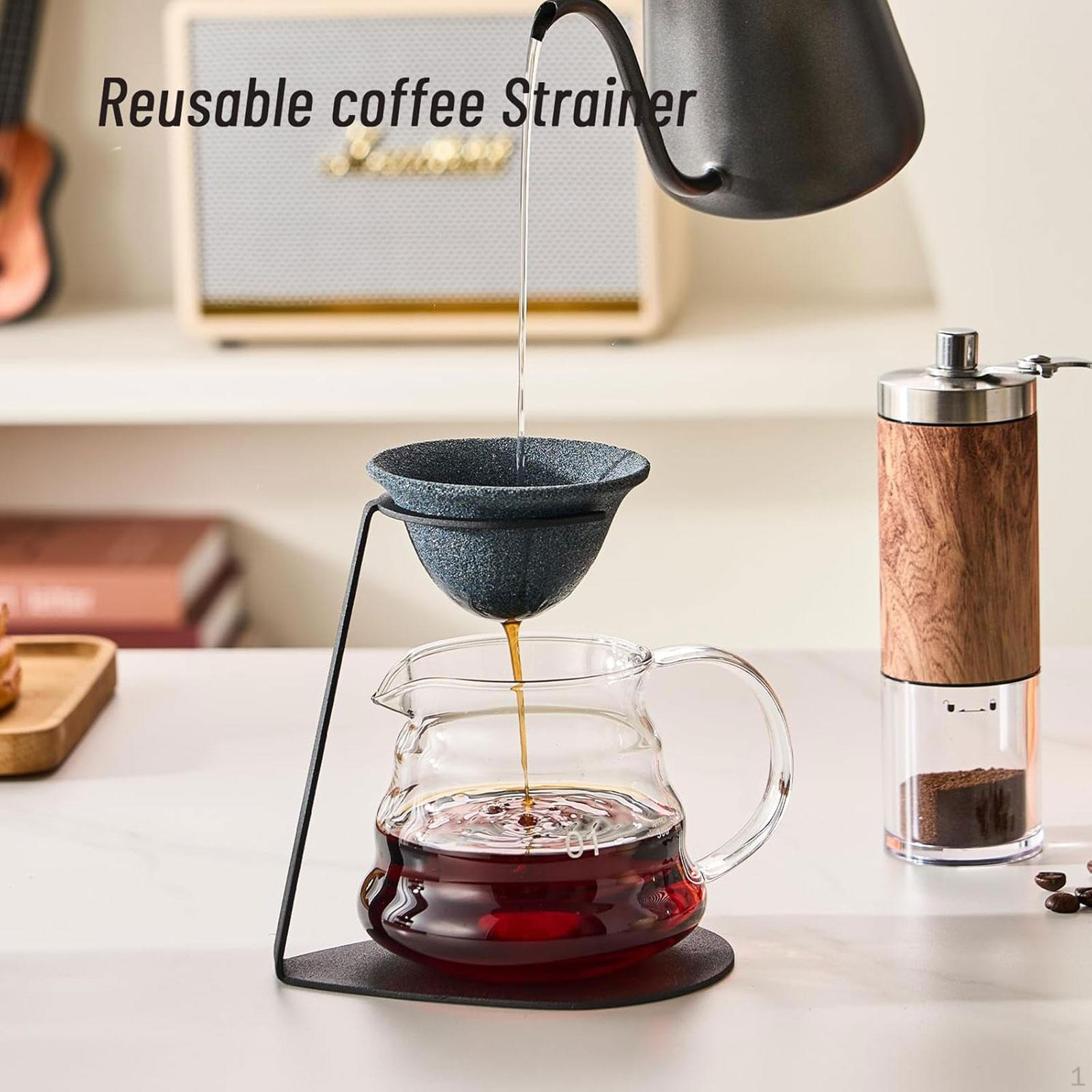 

Tea Infuser Accessory Gift with Base Portable Chinese Maker Coffee Utensils for Shelf Desktop Cone Shape