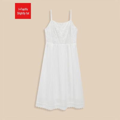 IEF Sukienka midi na ramiączkach w stylu francuskim A-line plus size