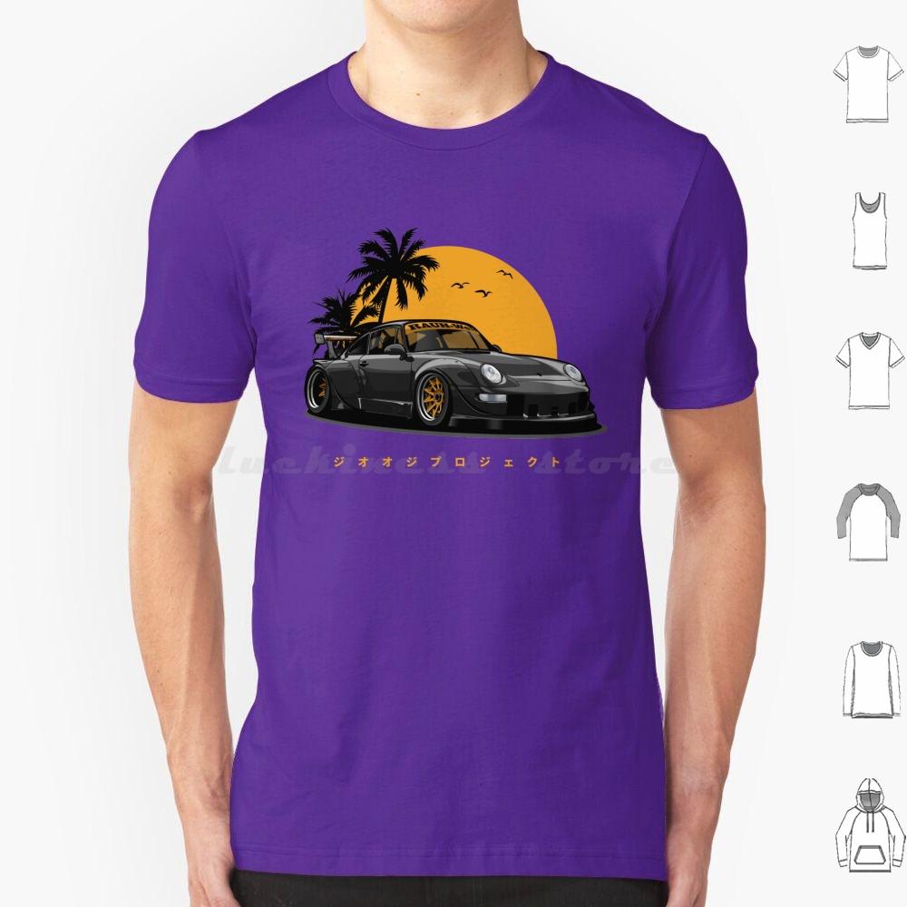 Rwb 993 Special Color Edition BlackGold Exclusive T Shirt 6xl Cotton Cool Tee Automotive Car Vehicle Sports Fast Speed