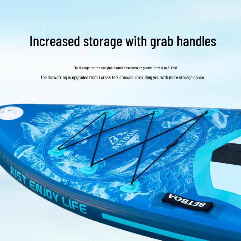 Inflatable Stand-Up Paddleboard for Beginners - Portable and All-Around Use for Sea and Outdoor Adventures