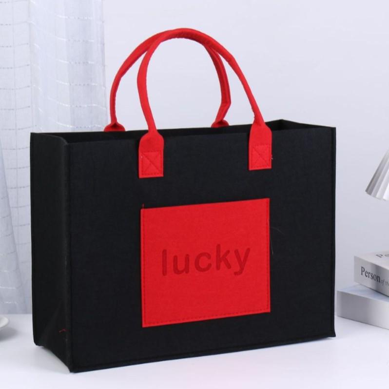 2025 Stylowa Prosta Torba Filcowa: Kreatywna i Wszechstronna Torba na Zakupy