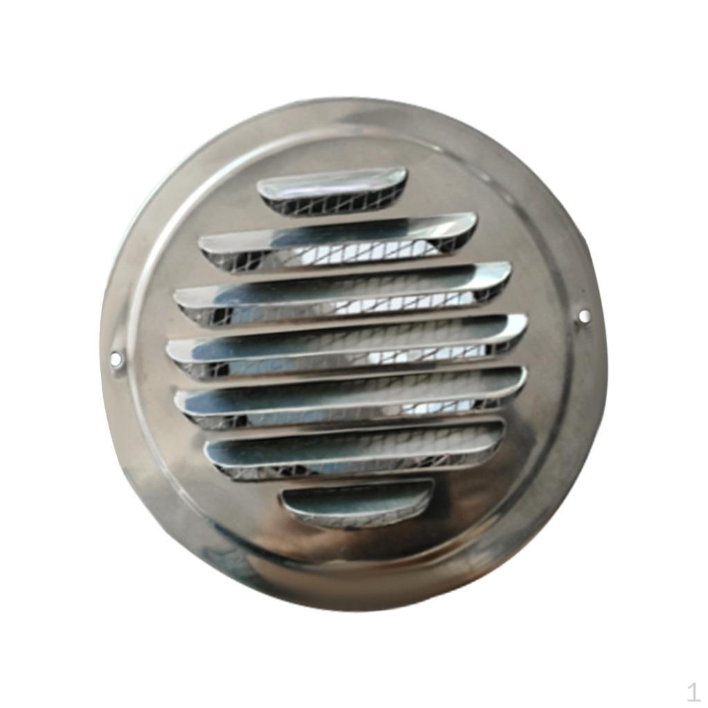 Louvered Grille Cover Vent Hood Stainless Steel Grilles Flat Ducting Ventilati External Wall