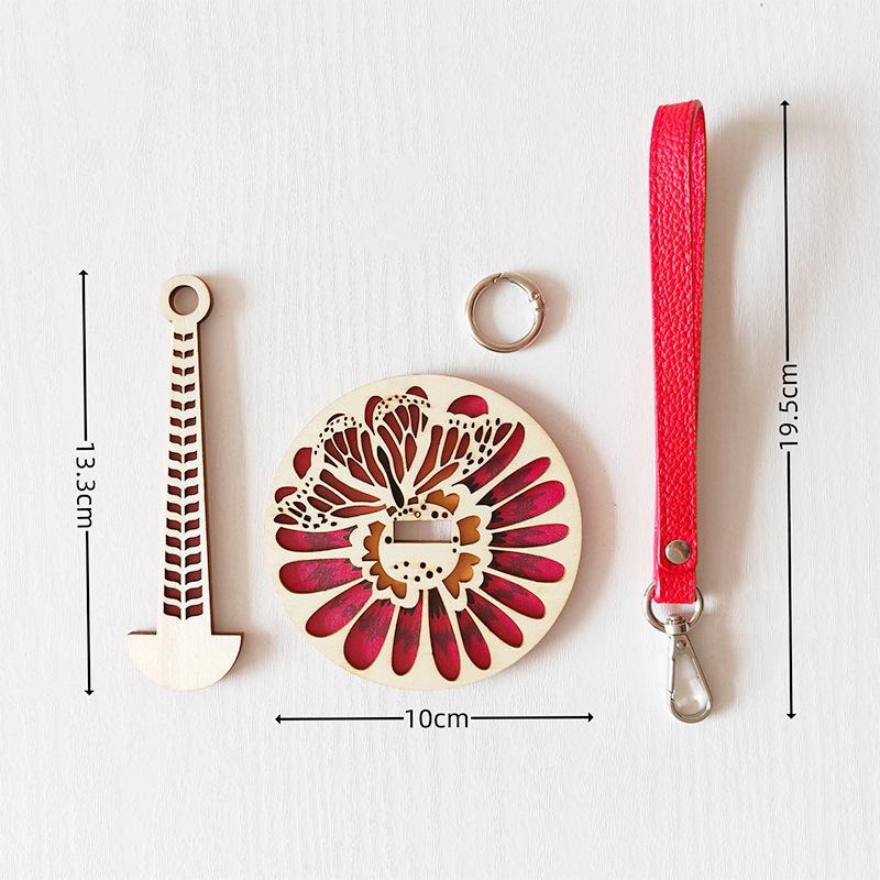 Portable wrist yarn stand wooden products