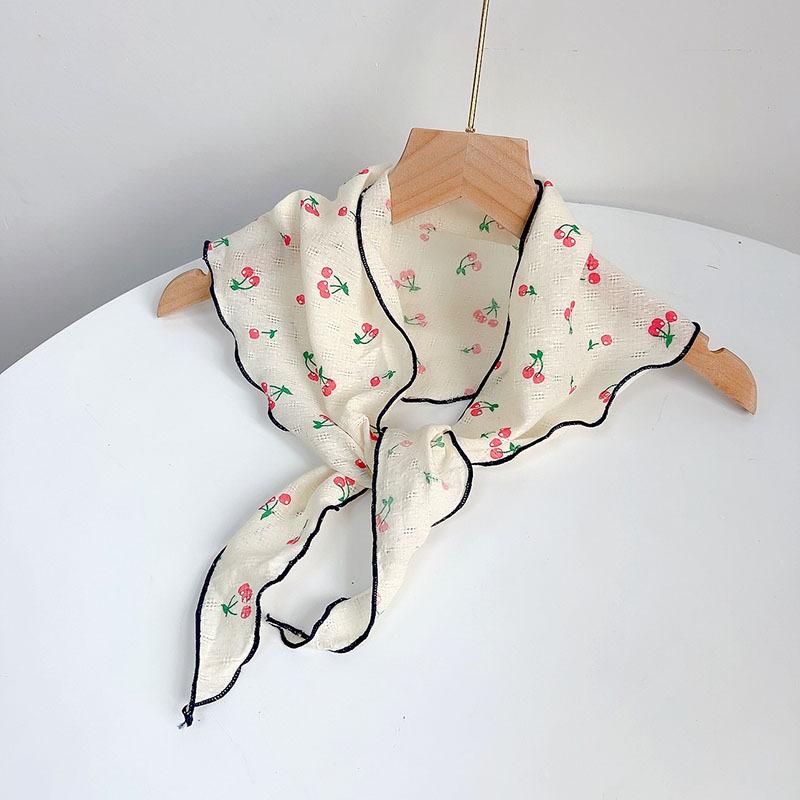 Summer New Triangle Soft Neck Protection Scarf Children's Cute Small Scarf Parent-child Small Scarves