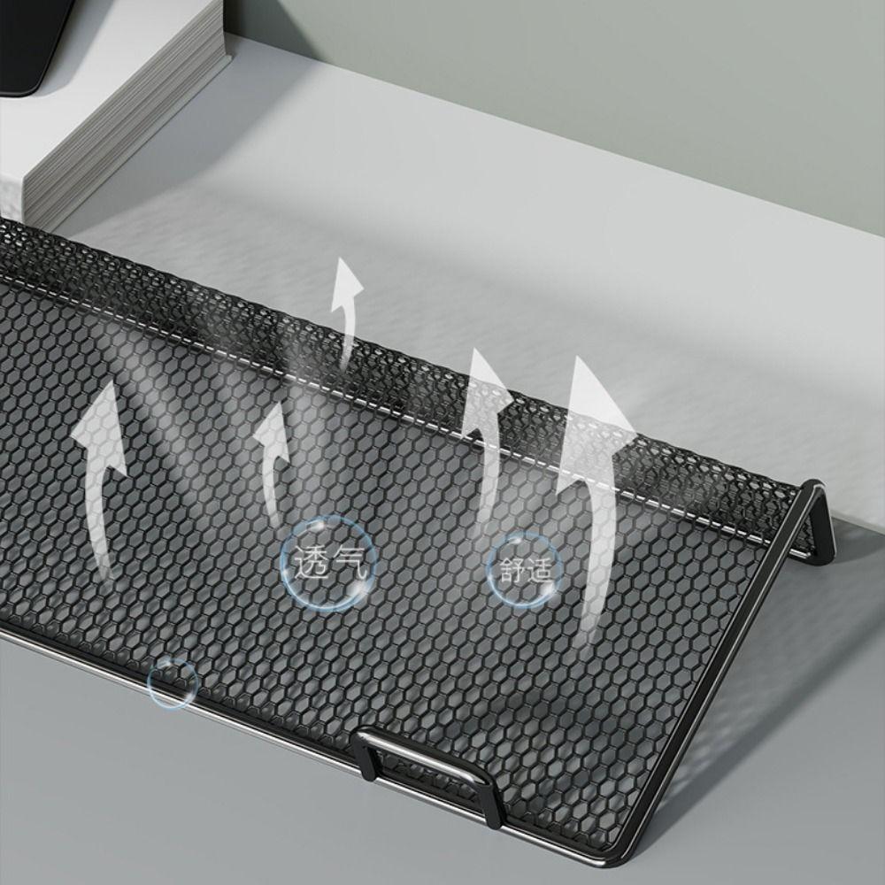 Tilt Lift Keyboard Riser Holder Wire Mesh Keyboard Tray Typing Computer Keyboard Stand  Home Use